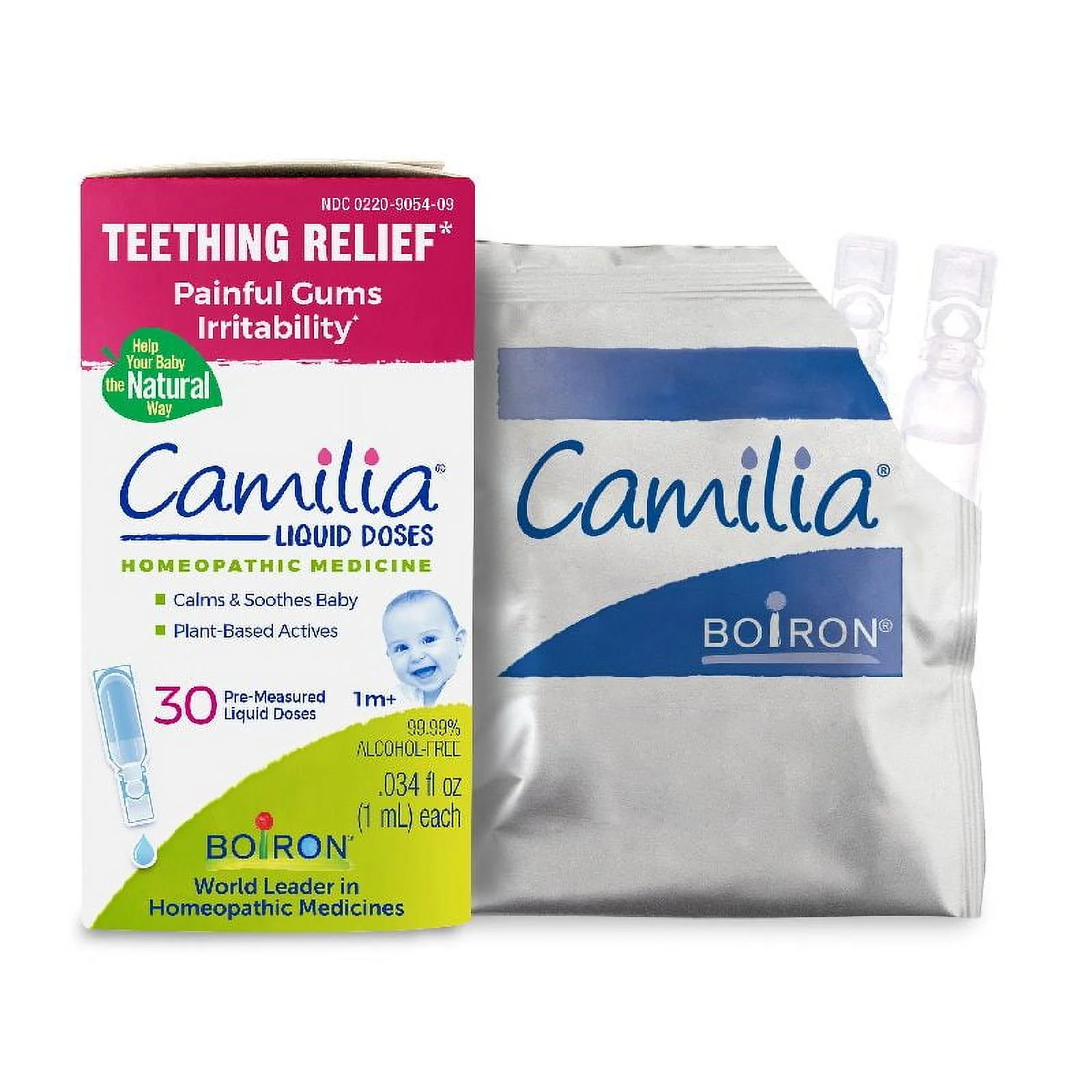 Boiron Camilia Teething Relief for Irritability, Painful Gums, 30 Liquid Doses .034 fl oz, for Ch... | Walmart (US)