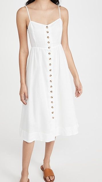 Cami Button Front Midi Dress | Shopbop