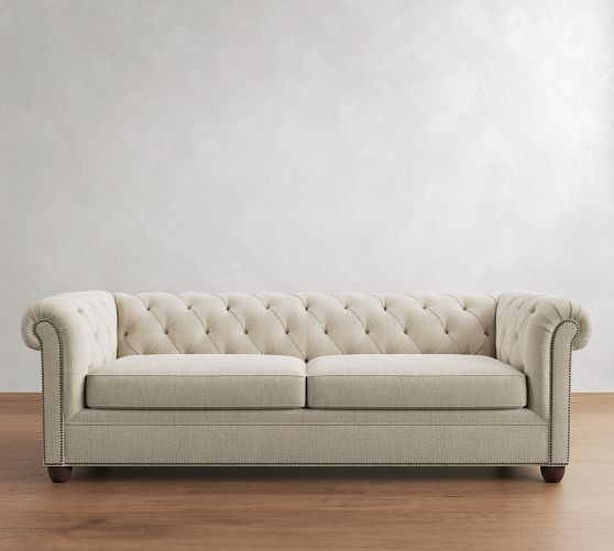 Chesterfield Roll Arm Sofa (67"&ndash;98") | Pottery Barn (US)