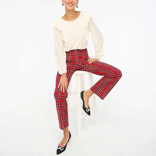 Tartan Kelsey flare pant | J.Crew Factory