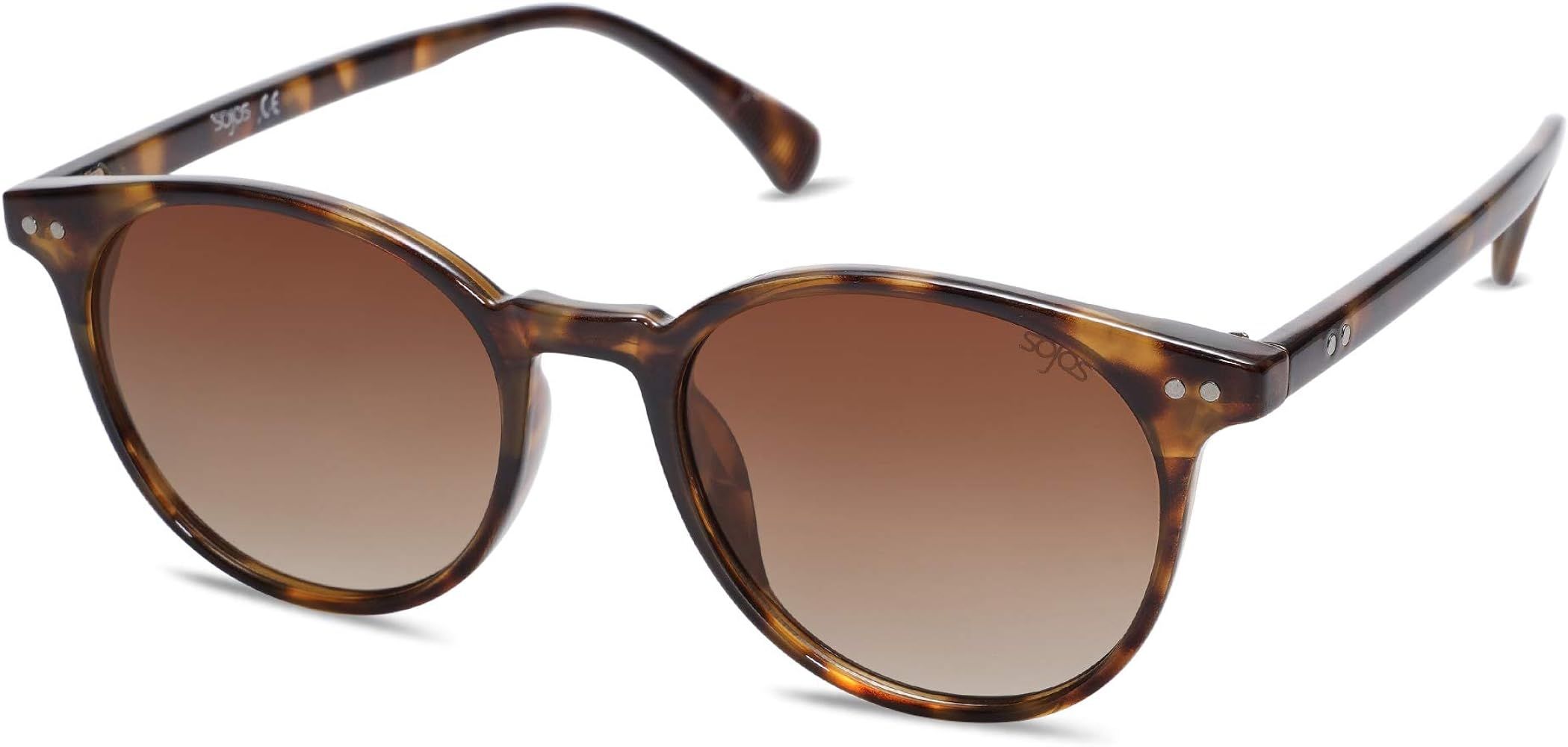 Small Round Classic Polarized Sunglasses for Women Men Vintage Style UV400 Lens MAY SJ2113 | Amazon (US)