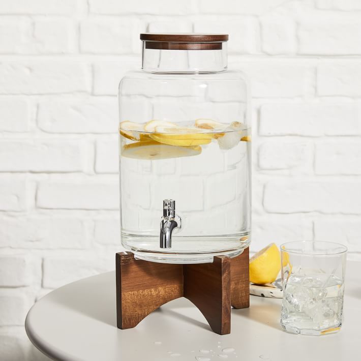 Pure Glass Drink Dispenser | West Elm (US)