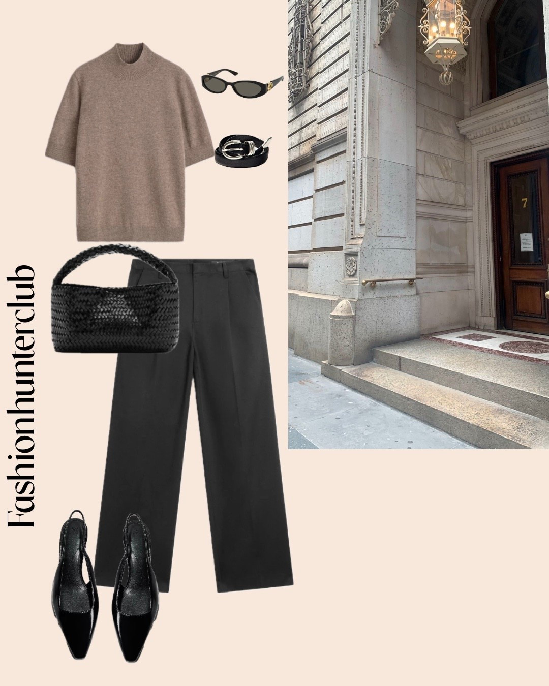 Short sleeve knit top Outfit 🤎