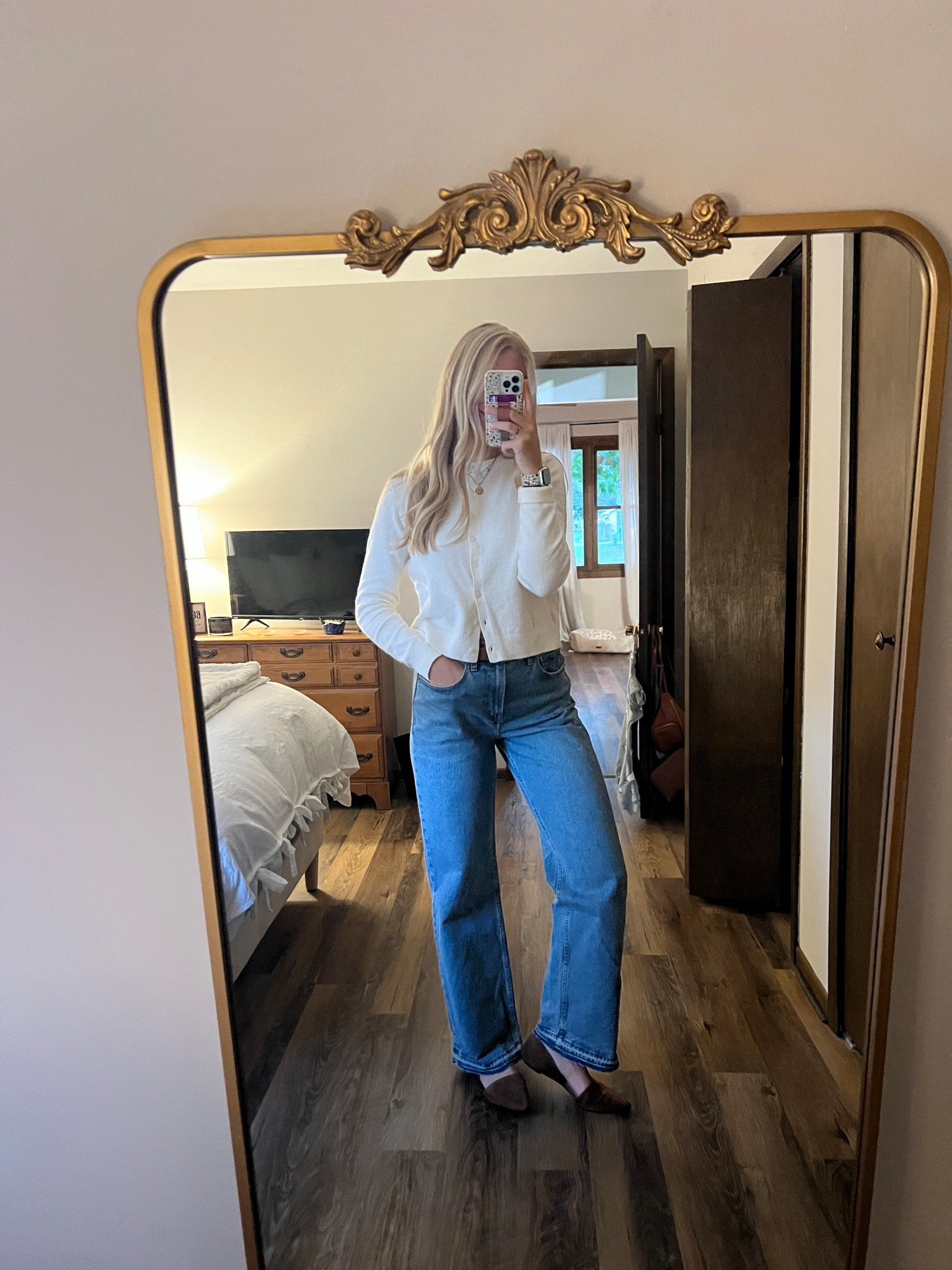 Another 👀 at Tuesday’s OOTD—10.21.25 ☔️🍁

Medium in cream Old Navy button-up sweater (50% Off TODAY, $18.49!!!!💸)
28 in the Curve Love High Rise 90s Relaxed Jean
8.5 in brown Target flats
belt is Target :)

Old Navy finds, Old Navy deals, Old Navy hot deals, Old Anvy sweaters, Old Navy fashion, Abercrombie denim, Abercrombie fashion, Abercrombie finds, Abercrombie relaxed jeans, trending outfits, fall fashion fall outfits, casual outfits, Target footwear, Target shoes, Target finds, Target fashion, trending at Target, outfit of the day

#LTKSeasonal #LTKStyleTip #LTKSaleAlert