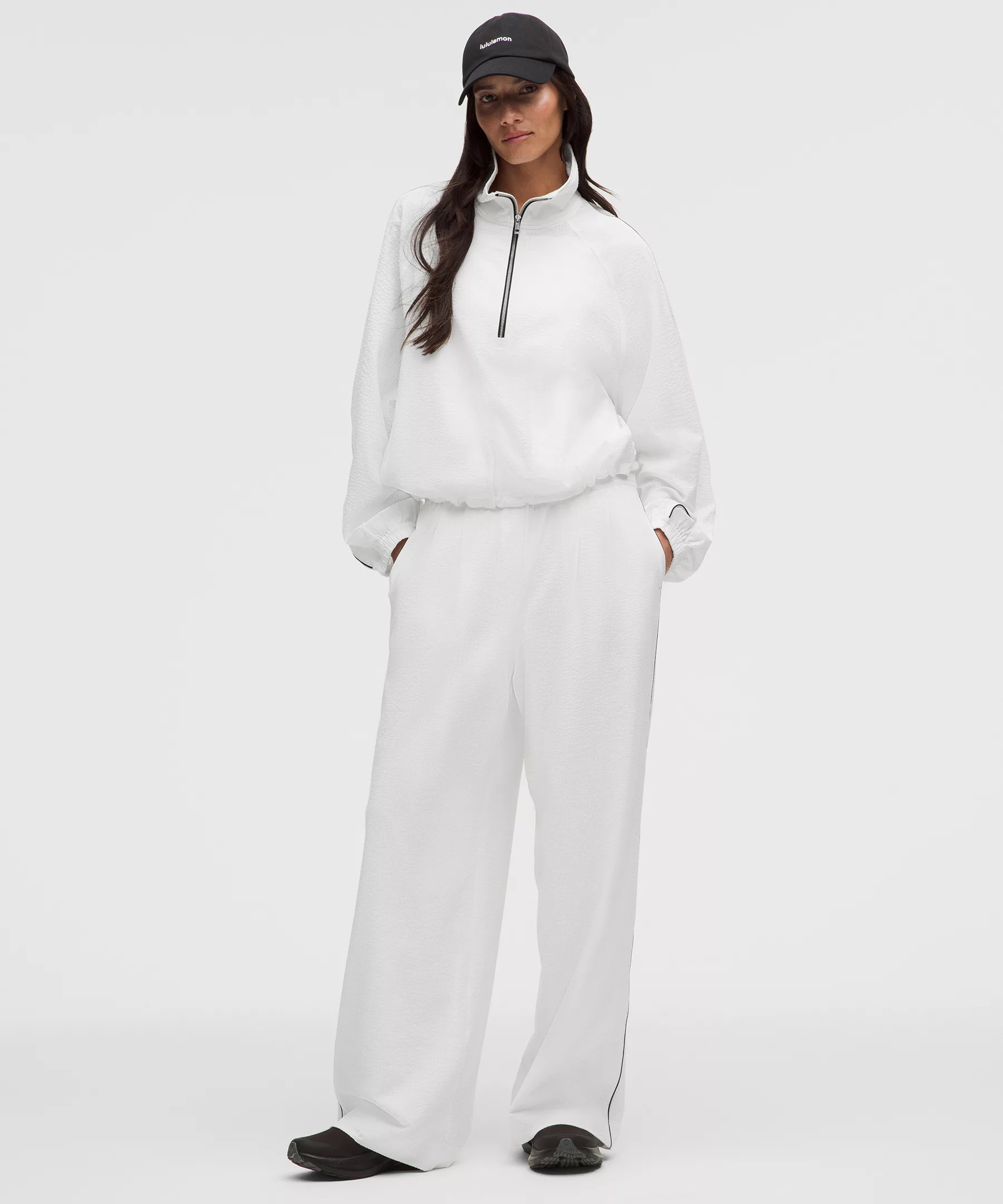 Seersucker WovenAir High-Rise Pleated Pant Regular | Lululemon (US)