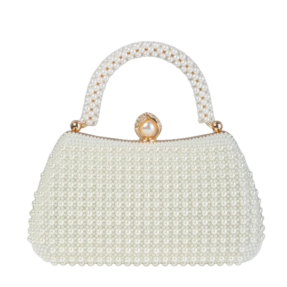 StyleSack  Pearl-Embellished Clutch Bag for Women, Elegant Vintage Evening Purse - Trendy Formal ... | Walmart (US)