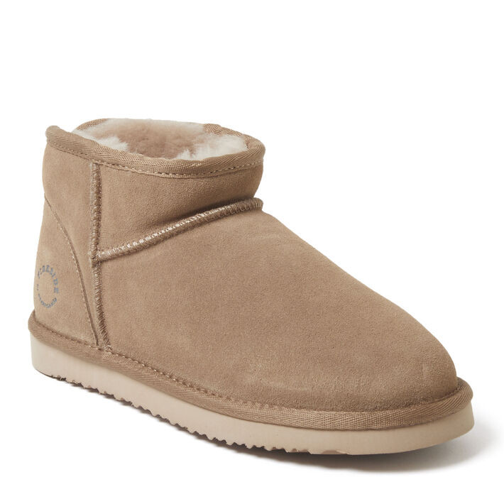 Women's Fireside by Dearfoams Riverland Genuine Shearling Micro Bootie | Dearfoams