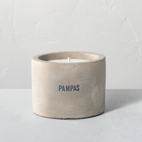 5oz Pampas Soy Blend Mini Cement Candle - Hearth & Hand™ with Magnolia | Target