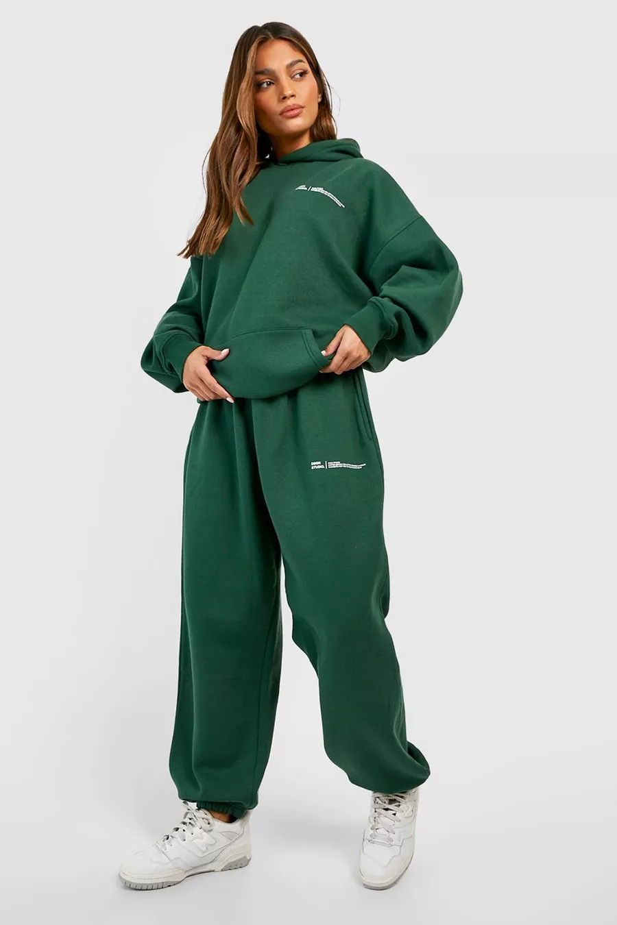 Text Slogan Hooded Tracksuit | boohoo (US & Canada)