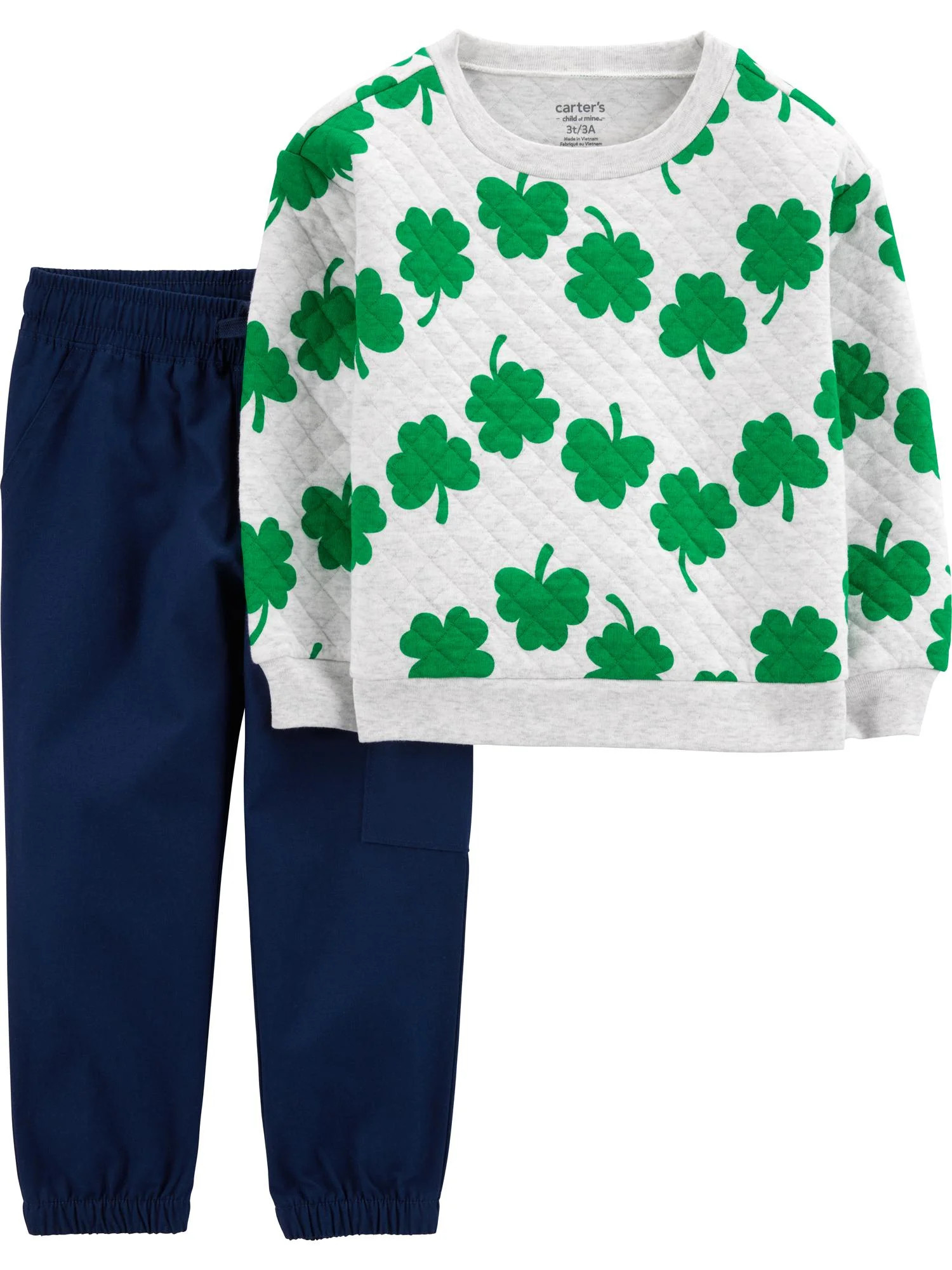 Carter's Child of Mine Toddler Boy St. Patrick's Day Outfit Set, 2-Piece, Sizes 12M-5T | Walmart (US)