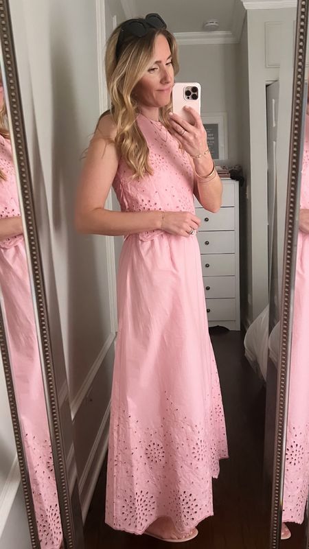 School block party ready! A fave summer dress! Prettiest pink and the details are beyond! Snag yours on sale! 

Summer style
Pink dress
Loretta Caponi 
Mom style 


#LTKstyletip #LTKover40 #LTKsalealert
