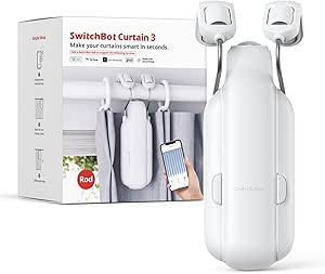 SwitchBot Automatic Curtain Opener - Bluetooth Remote Control Smart Curtain with App/Timer, Upgra... | Amazon (US)