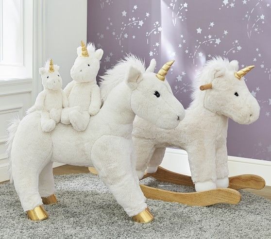 Unicorn Faux Fur Plush Collection | Pottery Barn Kids