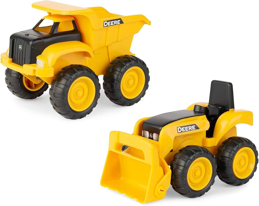 John Deere Dump Truck Toy and Toy Tractor with Loader - Sandbox Toys for Kids - Yellow - Ages 18 ... | Amazon (US)