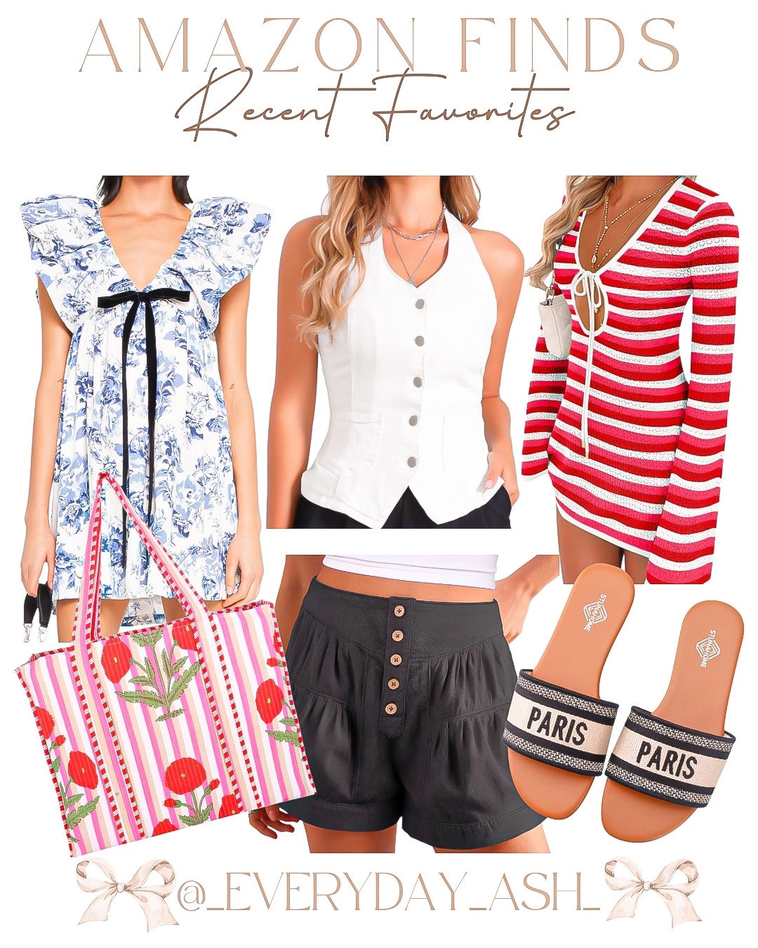 Amazon finds ♥️

Blue mini dress, white denim halter top, red swim dress, tote bag, shorts, Paris sandals , Amazon fashion 

#LTKStyleTip #LTKBeauty #LTKFindsUnder50