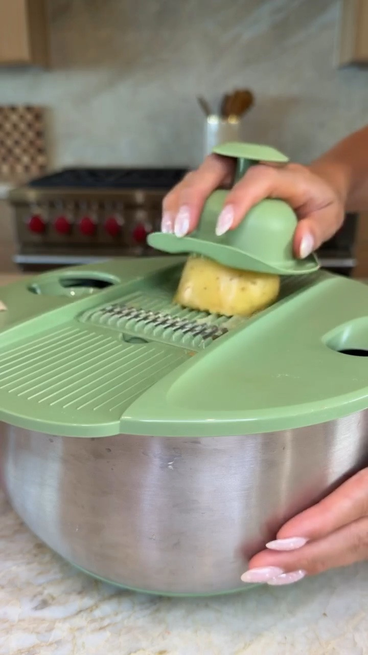 Amazon All In One Slicer! Washing, slicing, shredding and drying all in one 🙌. This salad spinner makes meal prep so much easier 🥗💚

#kitchengadget #kitchenmusthaves

#LTKHome #LTKfoodie