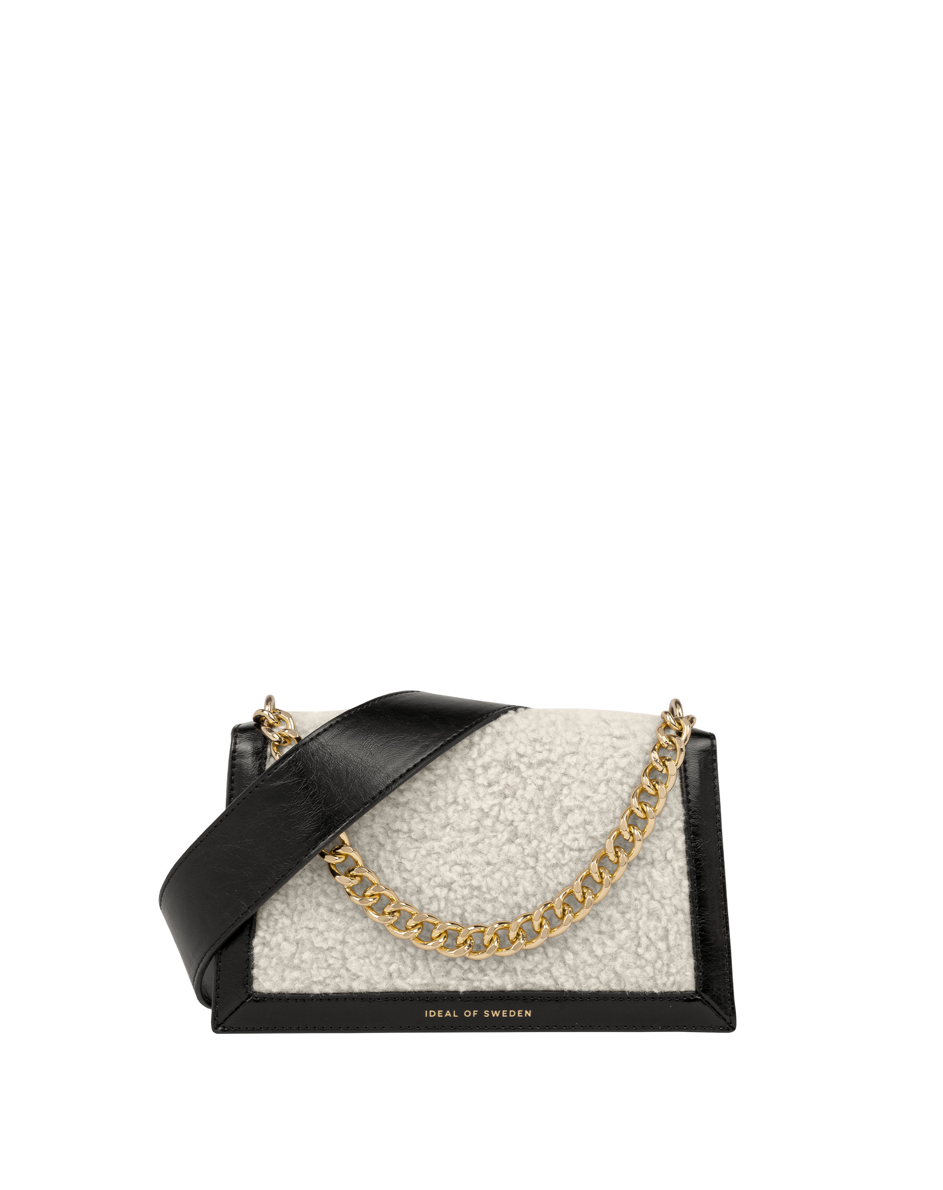 Medium Lia Baguette Cream Faux Shearling | iDeal of Sweden (CA)