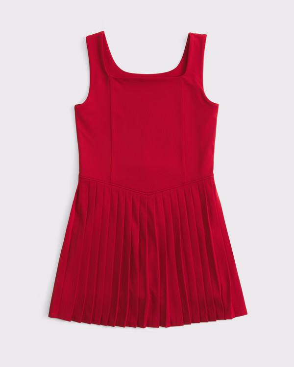 ypb pleated mini dress | Abercrombie & Fitch (US)