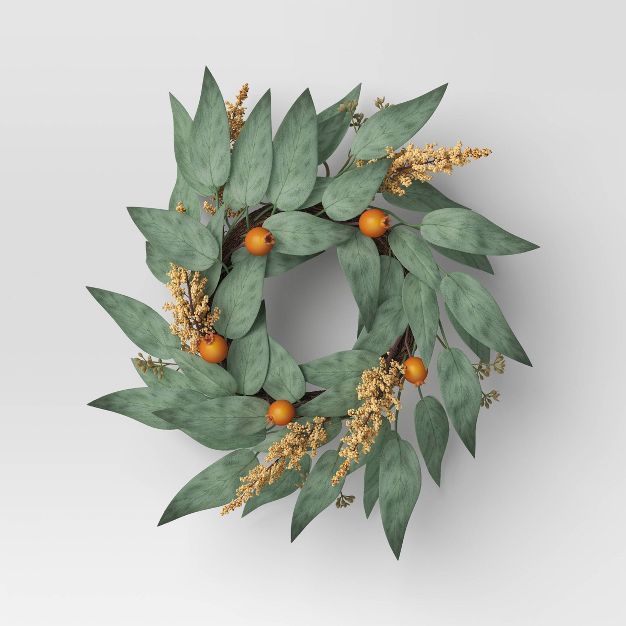 Mini Eucalyptus Wreath Green - Threshold&#8482; | Target