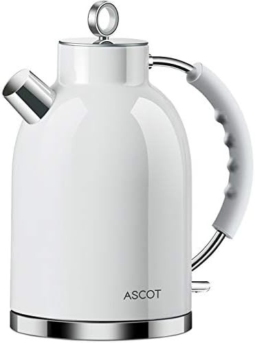 Electric Kettle, ASCOT Stainless Steel Electric Tea Kettle, 1.7QT, 1500W, BPA-Free, Cordless, Automa | Amazon (US)