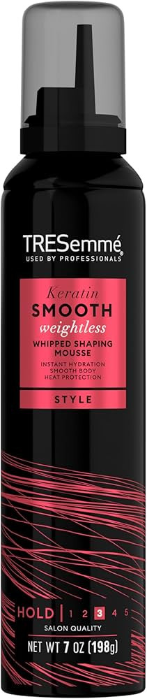 TRESemmé Whipped Shaping Mousse Keratin Smooth for Instant Hydration Weightless 7 oz | Amazon (US)