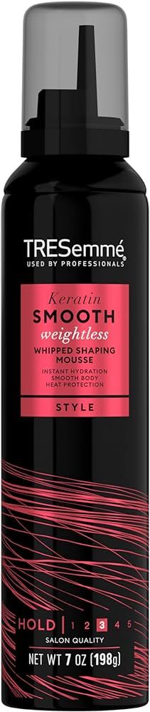TRESemmé Whipped Shaping Mousse Keratin Smooth for Instant Hydration Weightless 7 oz | Amazon (US)