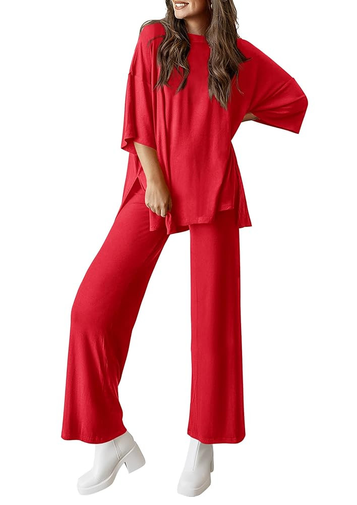 PRETTYGARDEN Two Piece Sets For Women Summer Fashion Lounge Matching Set 2025 Travel Vacation Air... | Amazon (US)
