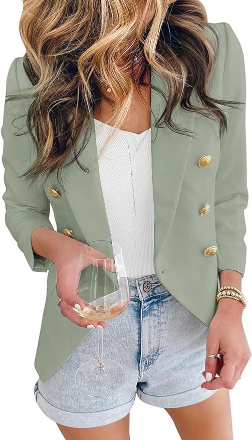 Paitluc Blazers for Women Casual Jackets for Women Womens Blazers for Work S-XXL | Amazon (US)