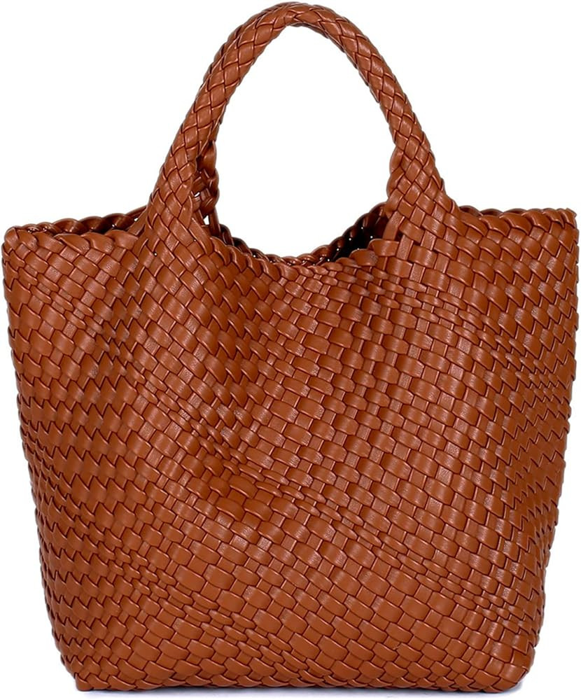 Fashion Woven Bag Shopper Bag Travel Handbags and Purses Women Tote Bag Large Capacity Shoulder B... | Amazon (US)