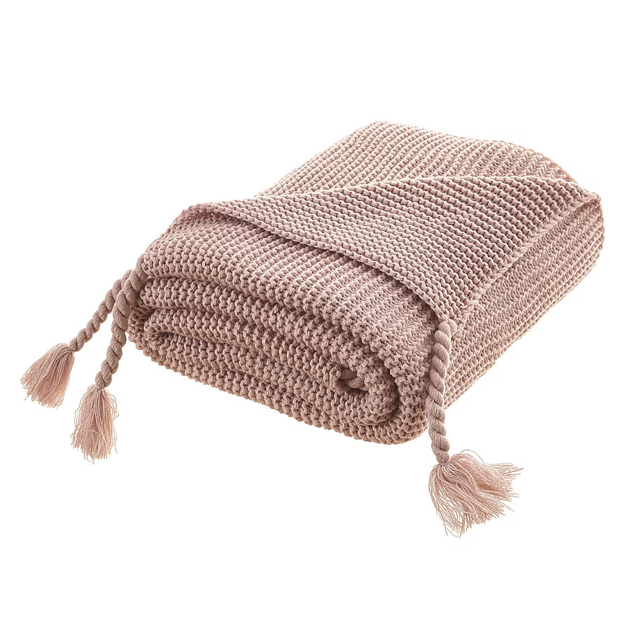 Cozy Tyme Garrison Blush 50-in x 60-in Acrylic Throw | Lowe's