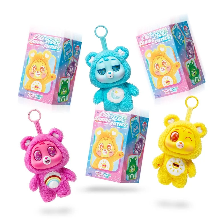Care Bears Caring Cuties 6" Plush Danglers | Walmart (US)