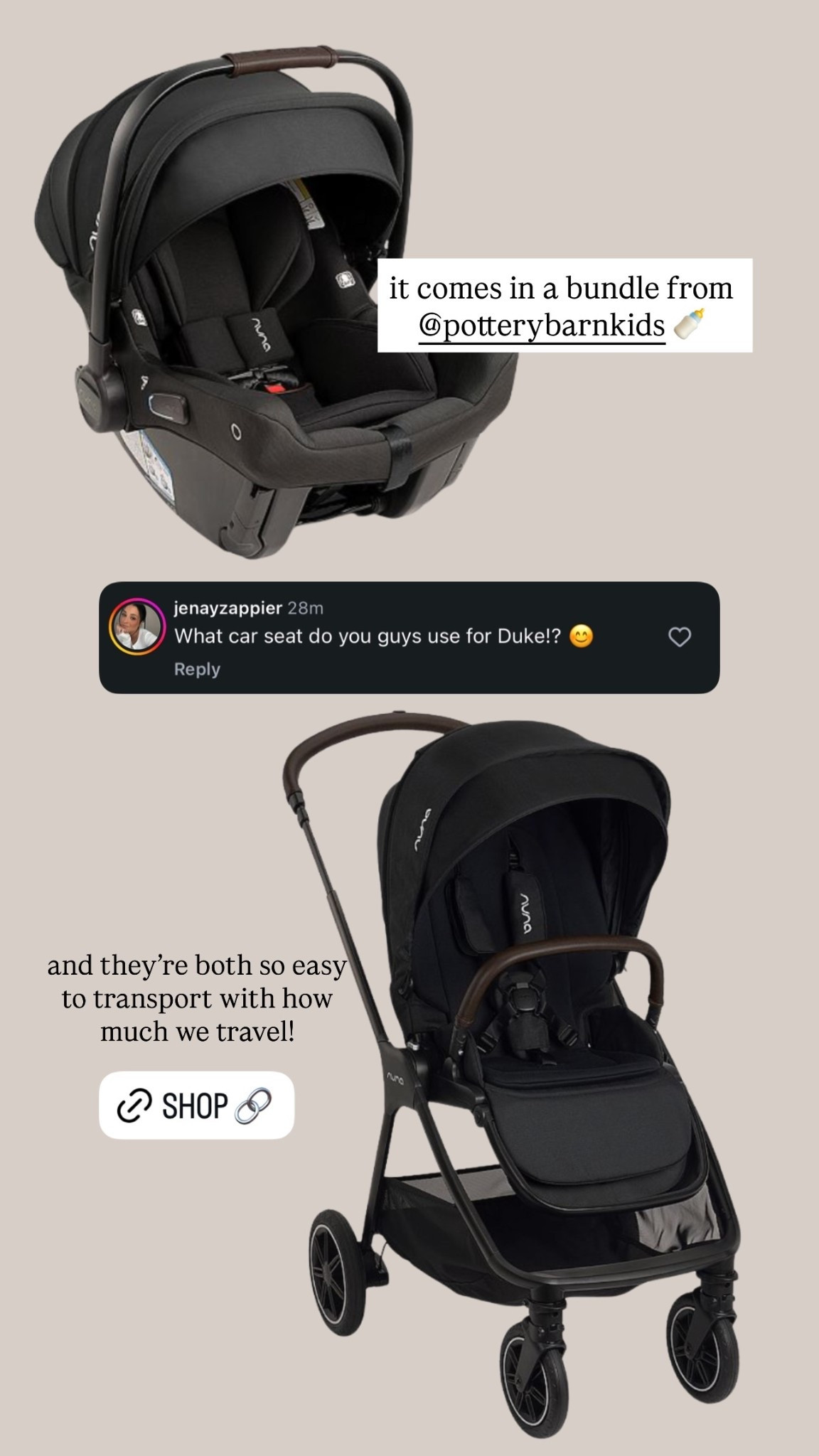 Duke’s car seat comes in a bundle from @potterybarnkids 🍼 and they’re both so easy to transport with how much we travel!

#LTKTravel #LTKKids #LTKBaby