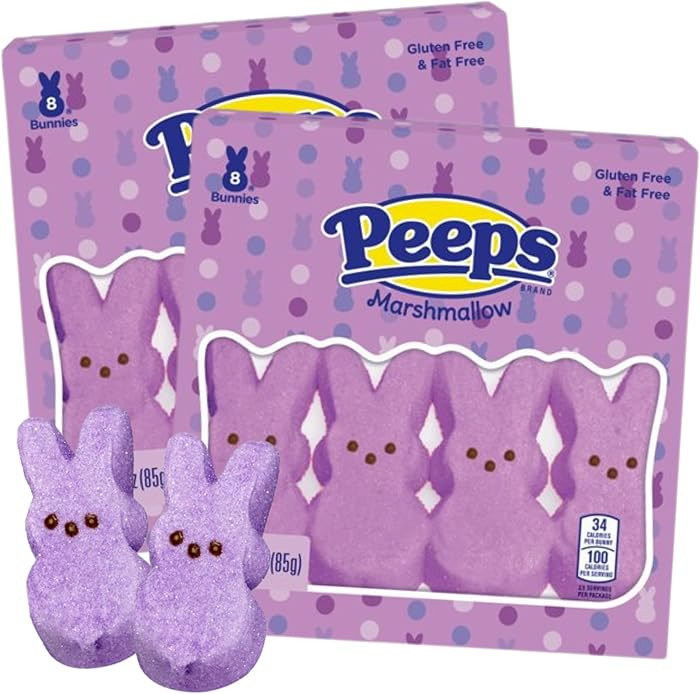 Needzo Purple Easter Bunny Marshmallow Candy, 3 Ounce (Pack of 2) | Amazon (US)