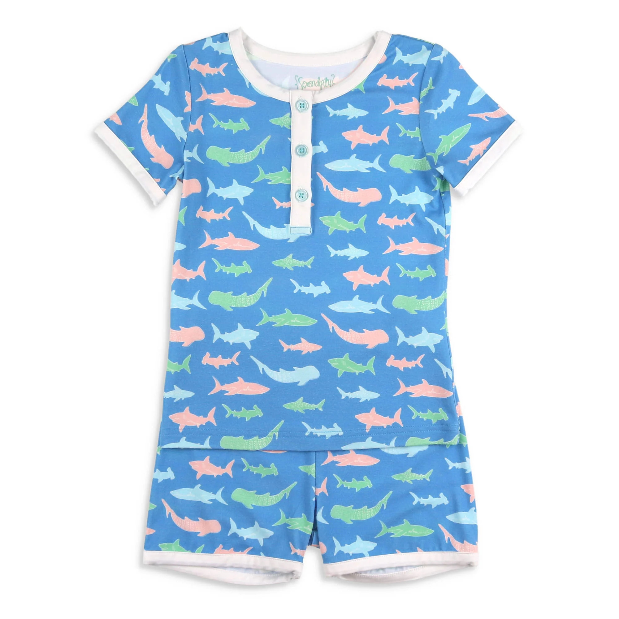 Girls & Boys Shark Loungewear - Shrimp and Grits Kids | Shrimp and Grits Kids