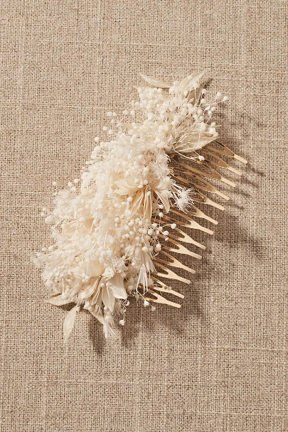 Delphine Preserved Flower Hair Comb | BHLDN
