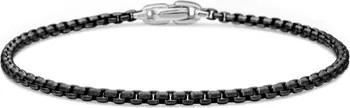 Men's Box Chain Bracelet with Stainless Steel and Sterling Silver, 2.7mm | Nordstrom