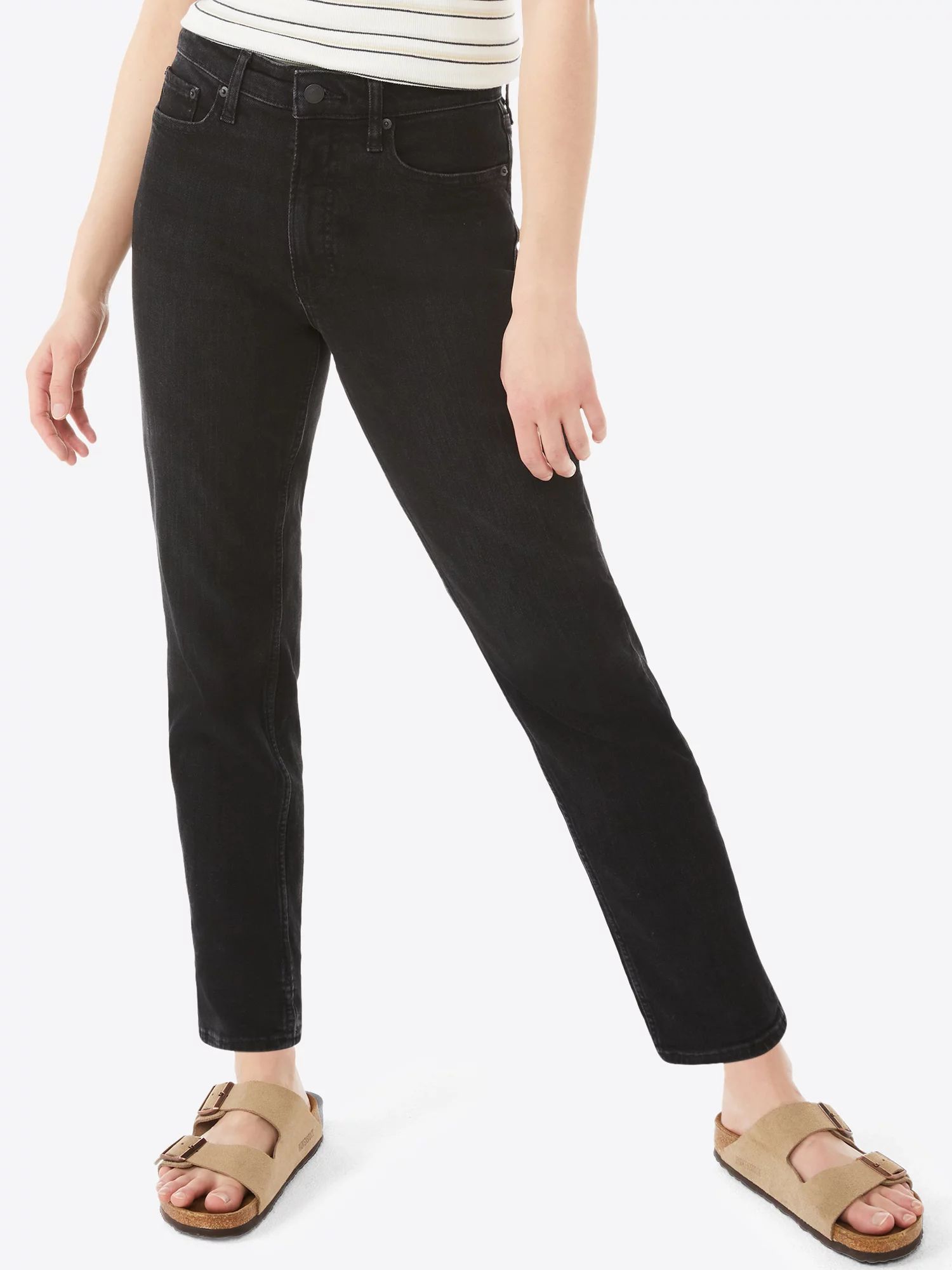 Free Assembly Women's Original 90's Straight Leg Jeans - Walmart.com | Walmart (US)