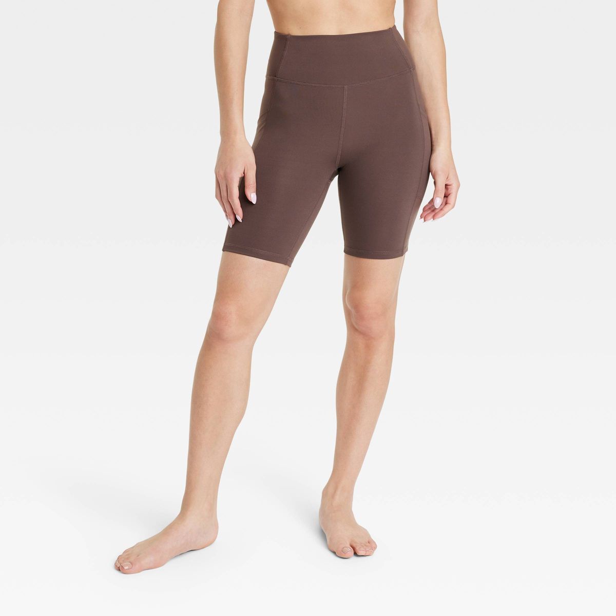 Women's Brushed Sculpt Pocketed Bike Shorts 8" - All in Motion™ | Target