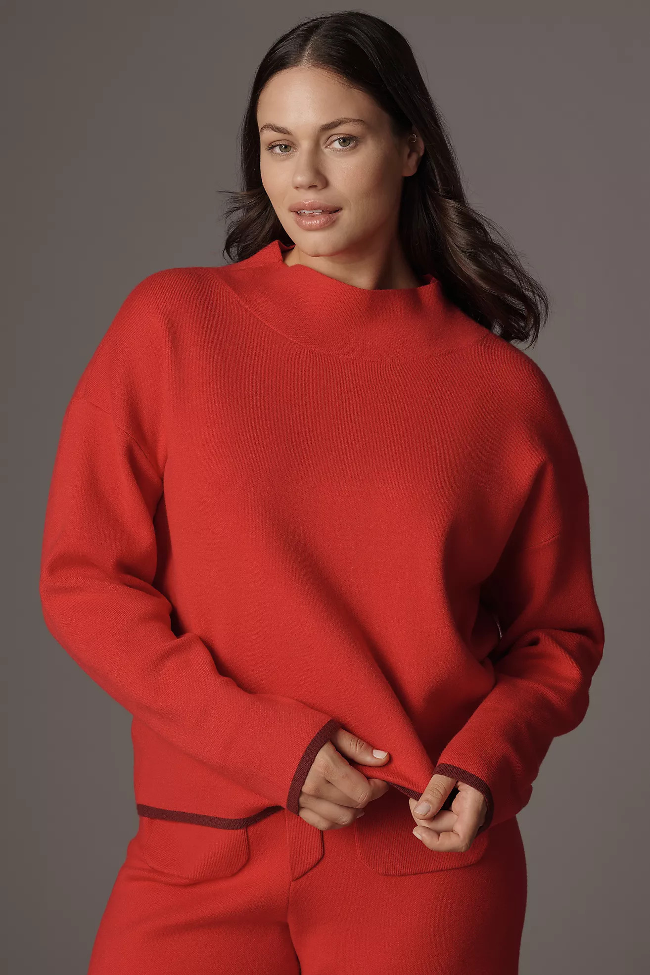 The Carys Mock-Neck Sweater by Maeve | Anthropologie (US)