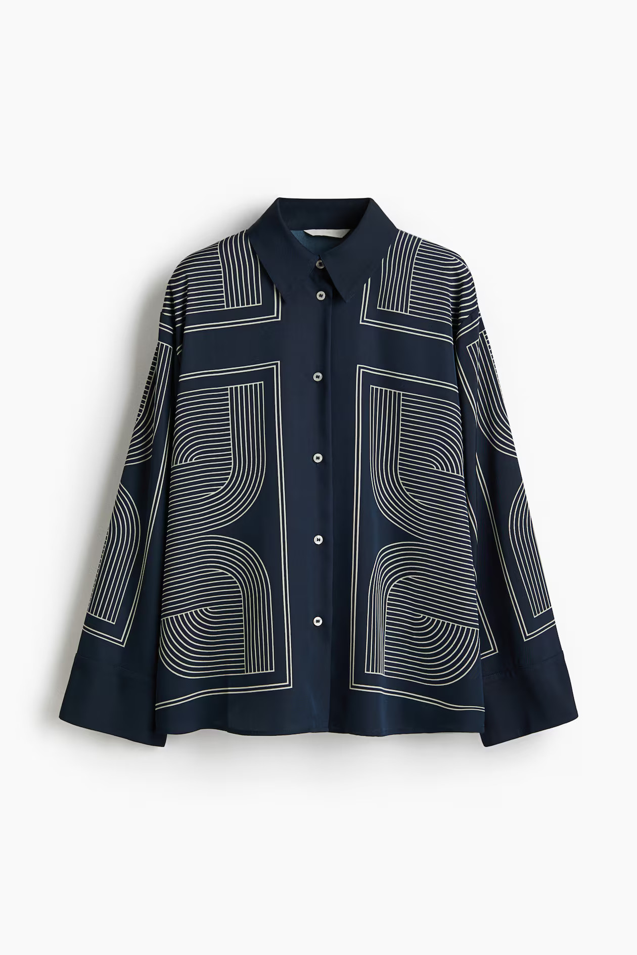 Oversized twill shirt | H&M (UK, MY, IN, SG, PH, TW, HK)