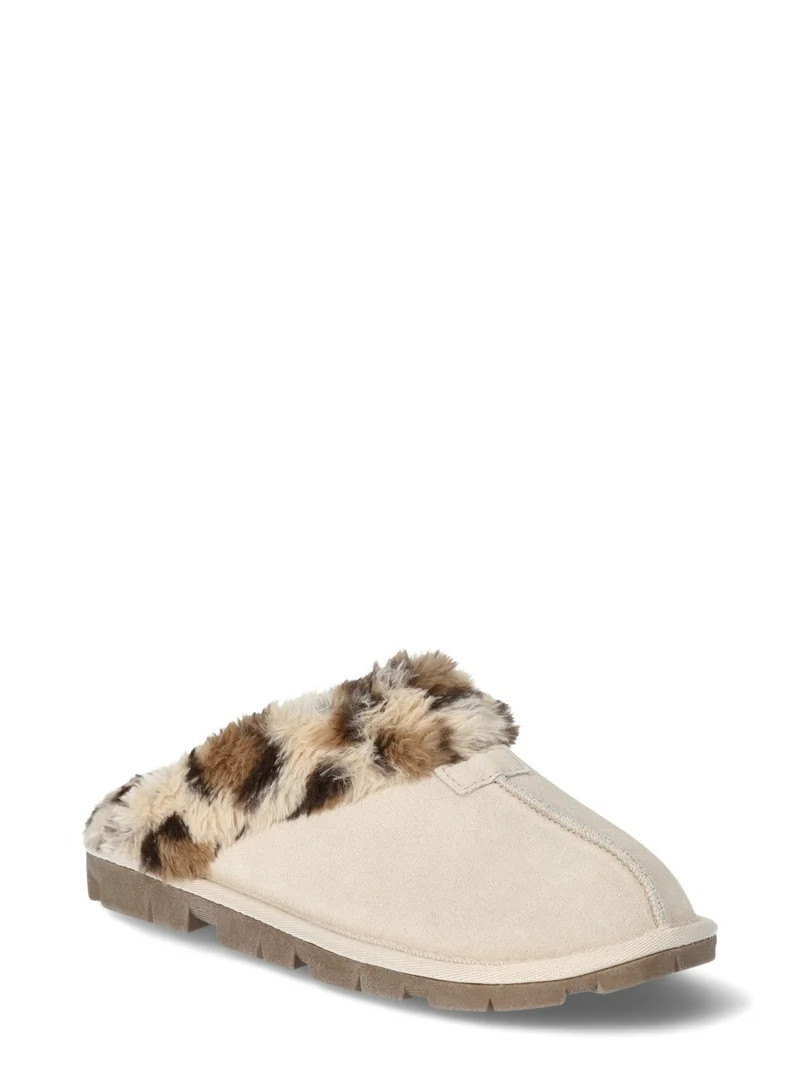 Joyspun Women's Suede Clog Slippers | Walmart (US)