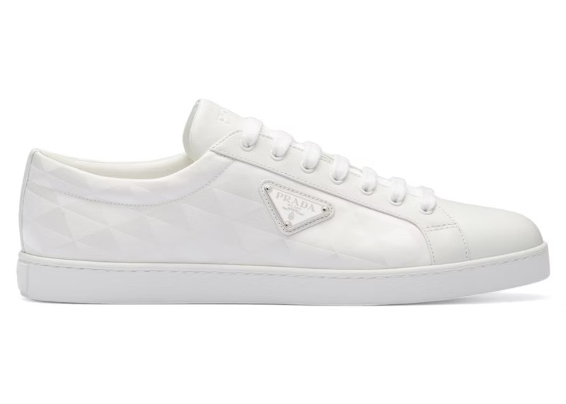 Men's Prada PRAX 01 Sneakers ReNylon Brushed Leather in White | StockX