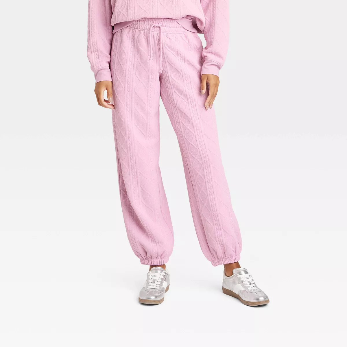 Women's Santa Baby Graphic Joggers - Pink | Target