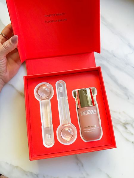 This set is 30% off ($60 vs $86) and has a full-size bottle of the best-selling Countertime Tripeptide Radiance Serum which is what I use in my skincare routine. It helps improve the skin barrier function, increases skin radiance, and decreases the appearance of fine lines and wrinkles. I love how gentle it is too (it’s the perfect serum to alternate with your more aggressive retinol products). Then, you also get these brand new Refreshing Facial Globes to help depuff and improve absorption. They work best when they’re chilled, so just put them in the refrigerator.

Sets like this are super fun to give because I don’t think anyone on my list would buy those Facial Globes, which makes them such a fun and “extra” treat. It’s always fun to receive things like this and get to try them without having to buy them for yourself.

#LTKHoliday #LTKCyberWeek #LTKGiftGuide