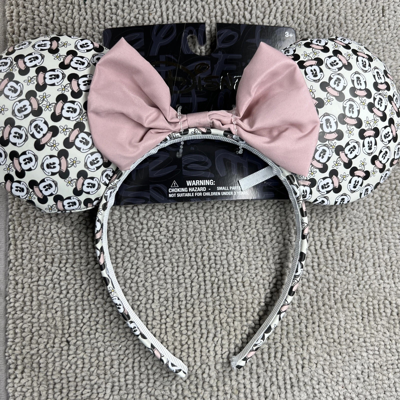 NEW! Aldi Exclusive Disney Ears Mickey Mouse 2024 Pink Bow & Minnie Mouse Print | eBay | eBay US
