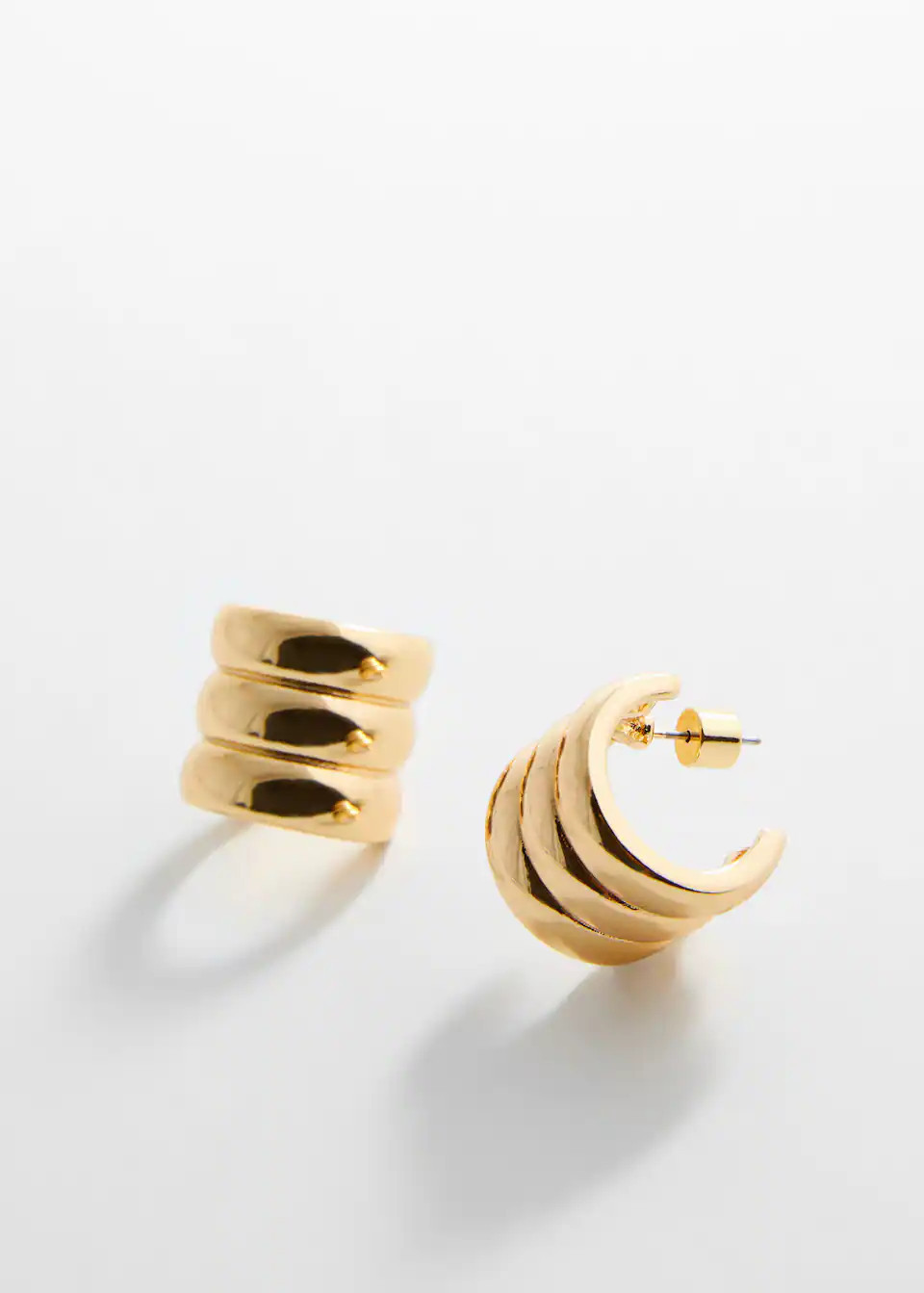 Volume triple-hoop earrings | MANGO (US)