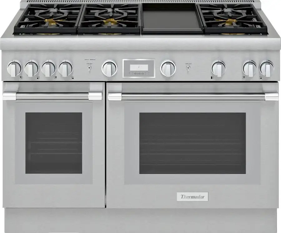 Thermador - ProHarmony 6.6 Cu. Ft. Freestanding Double Oven Gas Convection Range – Liquid Propa... | Best Buy U.S.