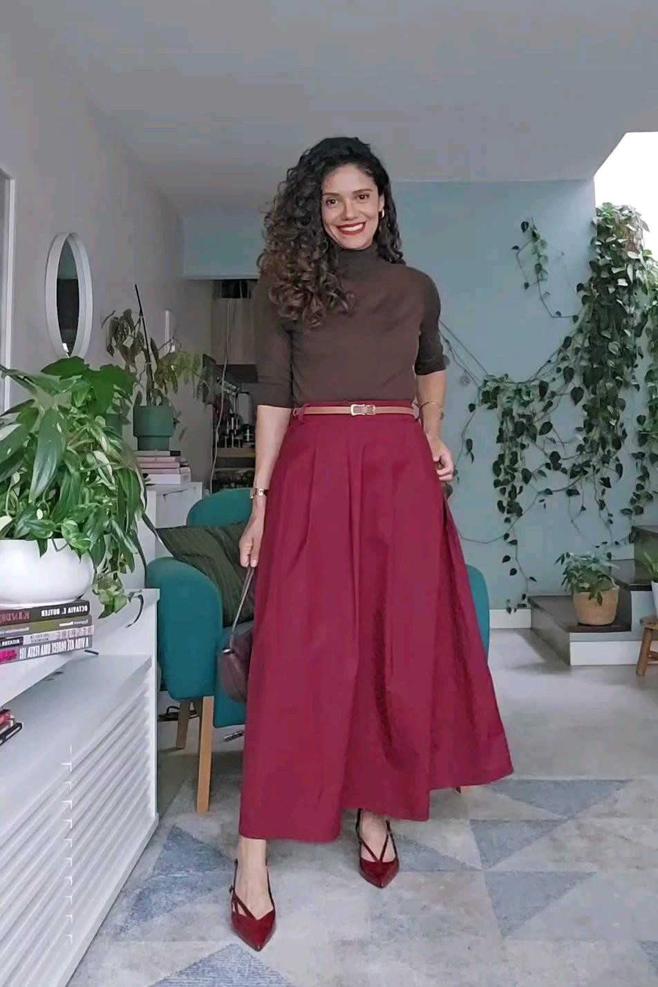 Look elegante vinho e marrom 

#LTKautumn #LTKbrasil #LTKmodamodesta