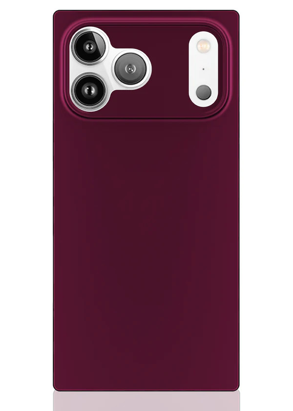 SQUARE® Burgundy iPhone Case | FLAUNT
