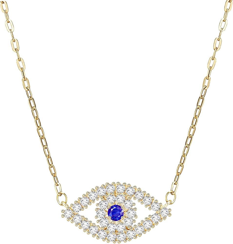 Ascona Gold/Silver Dainty Gold Pendant Necklace,Cubic Zirconia 18K Real Gold Plated Evil Eye/Butt... | Amazon (US)